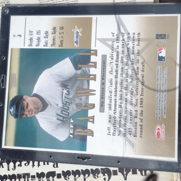 Jeff Bagwell Framed Dual Autographed Studio Portrait - Picture 2 of 3